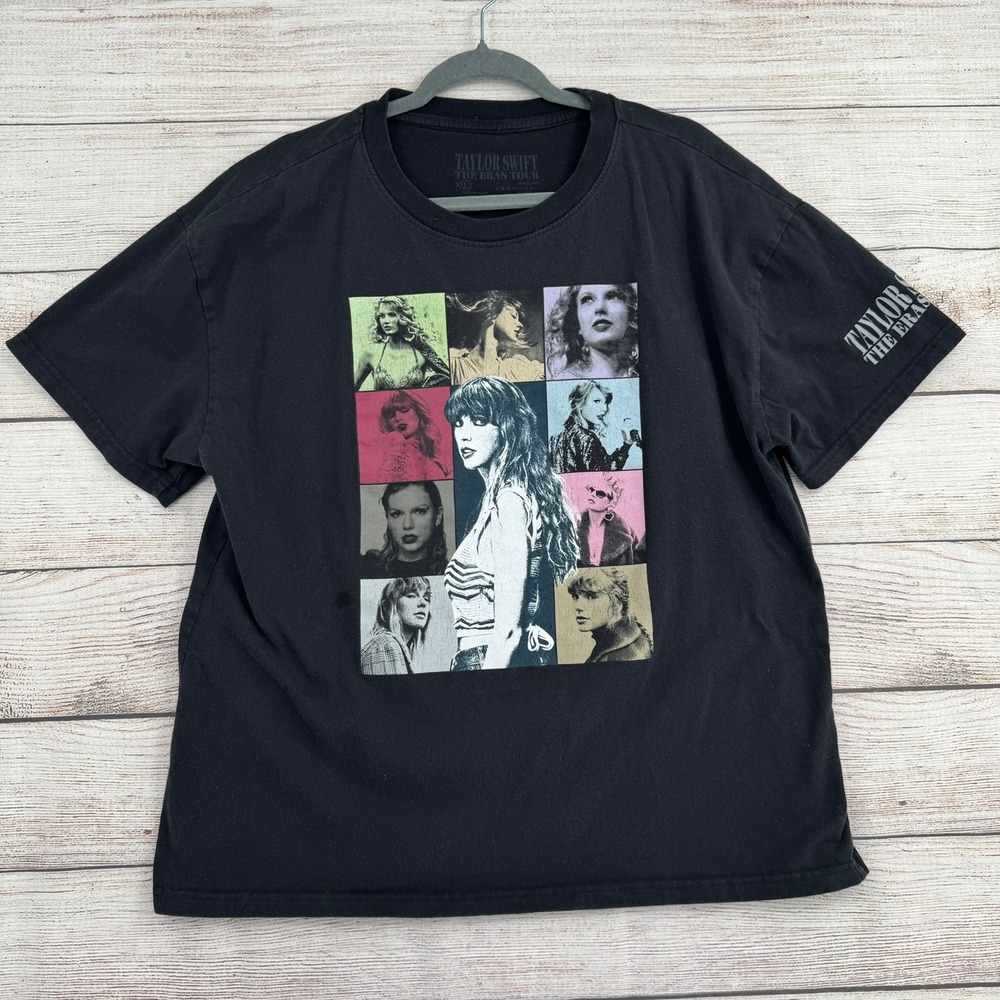Taylor Swift The Eras Tour T-Shirt Unisex XL Black Graphic Concert Merch